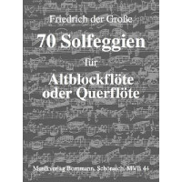 70 Solfeggien für Altblockflöte