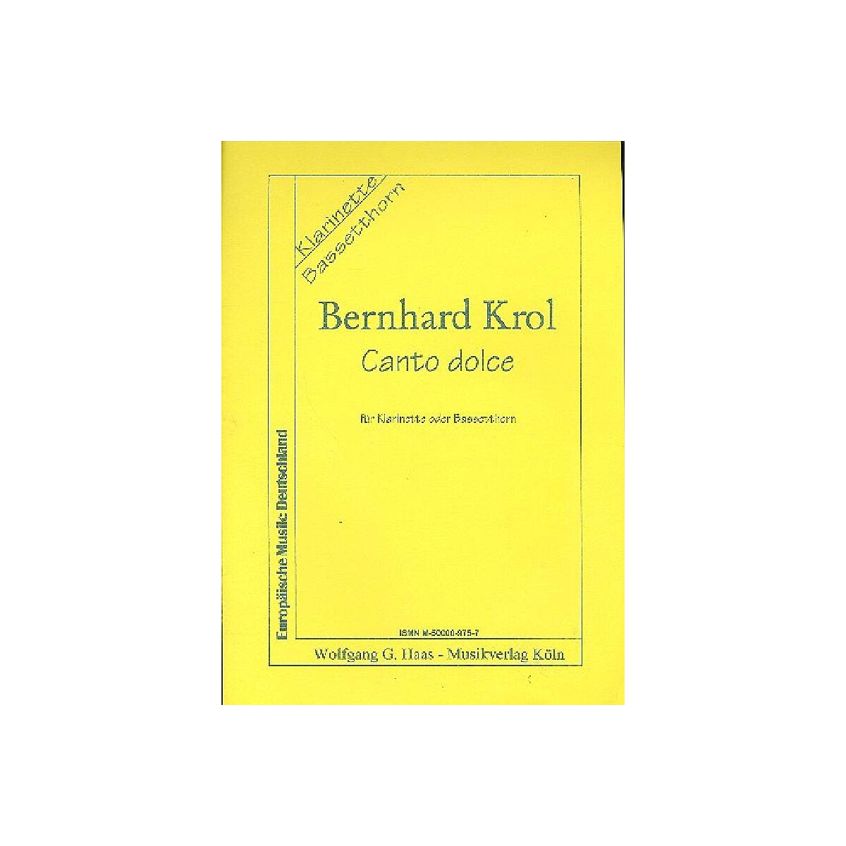 Canto dolce für Klarinette box