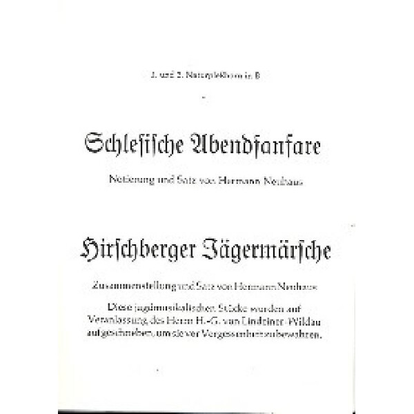 Schlesische Abendfanfare  und