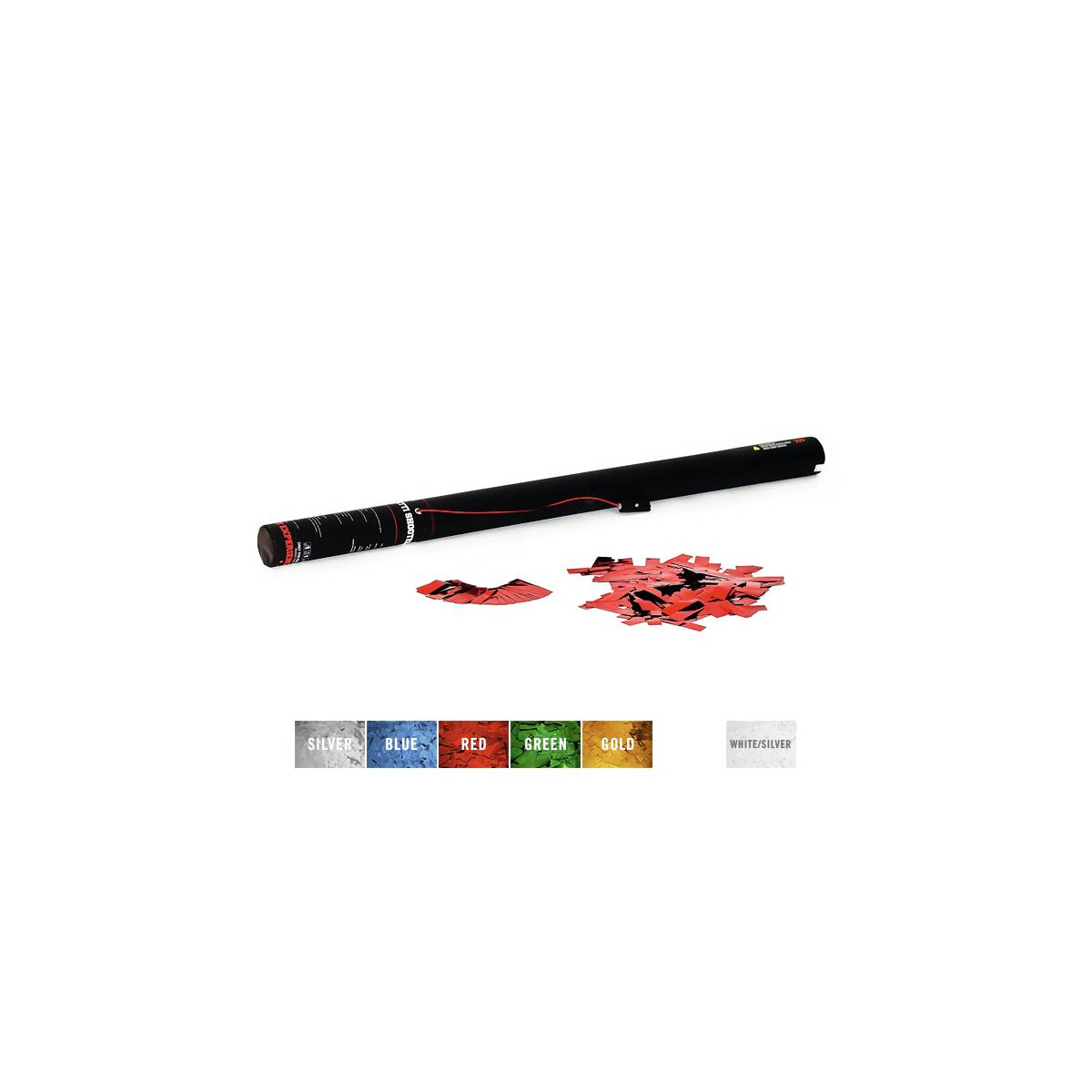 TCM Fx confetti charge electric 80cm, red metallic