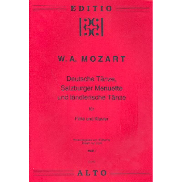 Deutsche Tänze, Salzburger Menuette und ländlerische Tänze Band 1