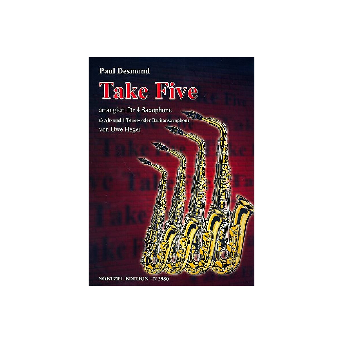 Take Five für 4 Saxophone(AAAT/B)
