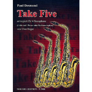 Take Five für 4 Saxophone(AAAT/B)