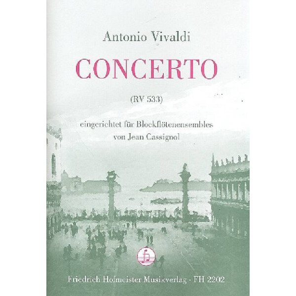 Konzert F-Dur RV533 für 3-6 Blockflöten