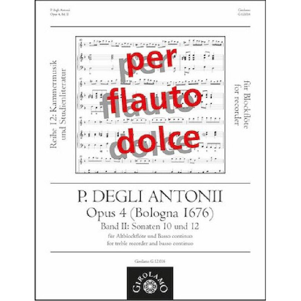Sonaten op.4 Band 2 (Nr.10 und 12)