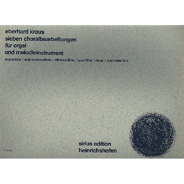 7 Choralbearbeitungen für Orgel