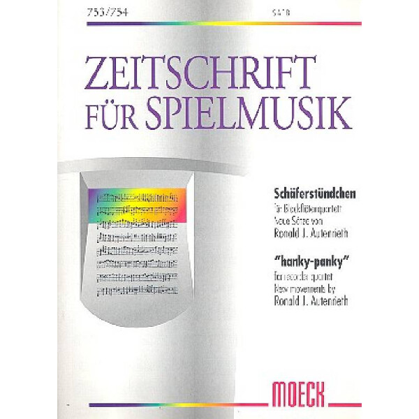 Schäferstündchen für 4 Blockflöten (SATB)