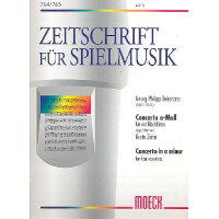 Concerto a-Moll für 4 Blockflöten