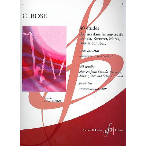 40 etudes vol.1 (nos.1-20) pour clarinette