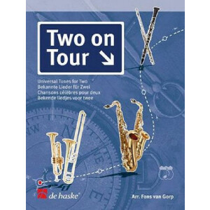 Two on tour universal tunes for 2 flutes