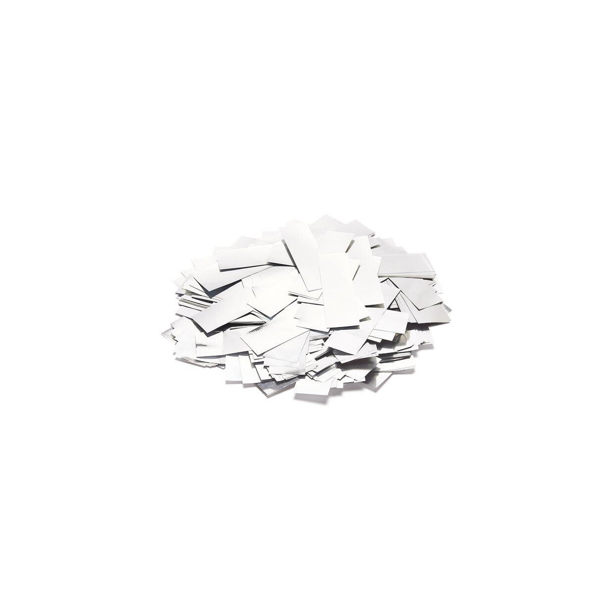 TCM Fx Slowfall confetti rectangular 55x18mm, white/silver, 