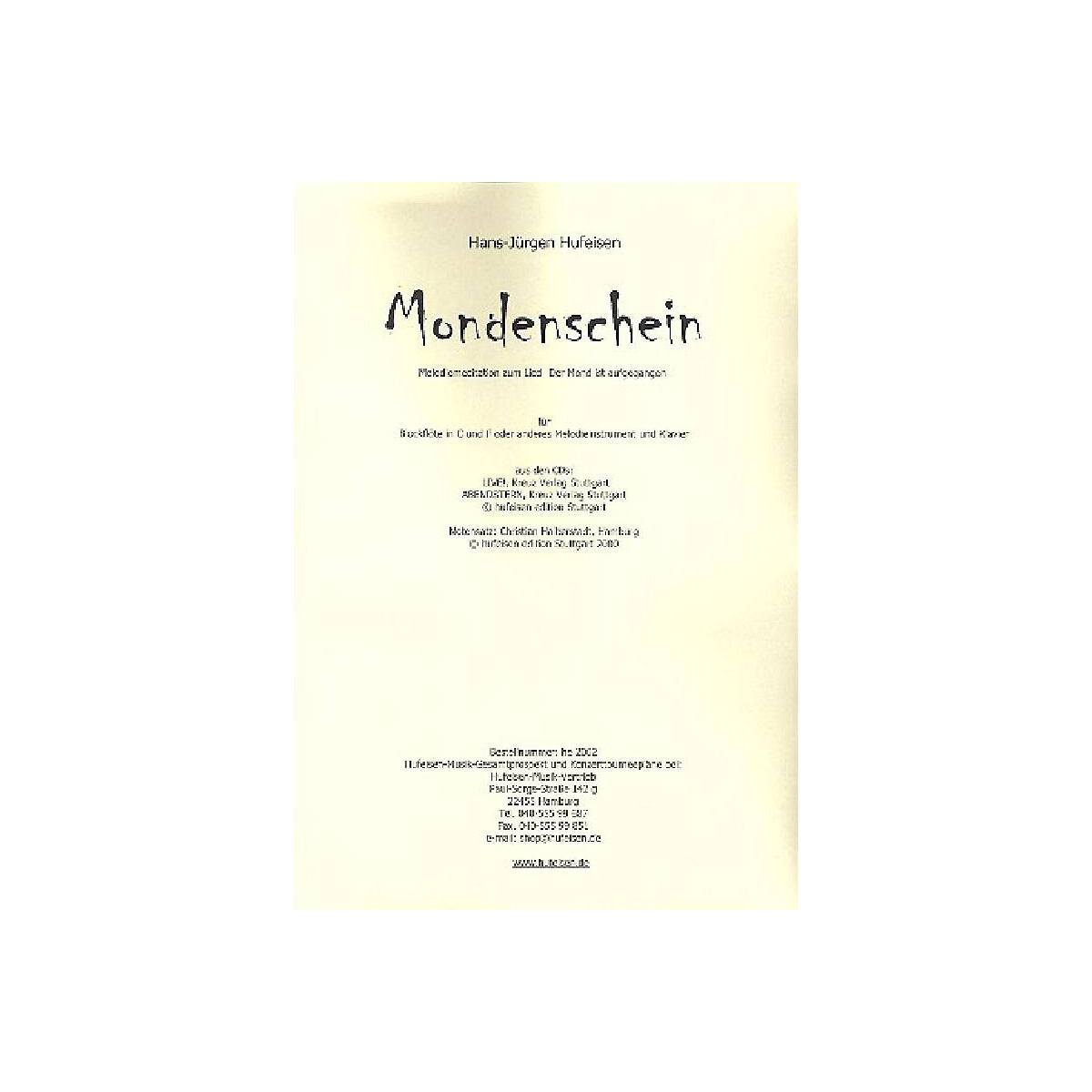 Mondenschein für Blockflöte box