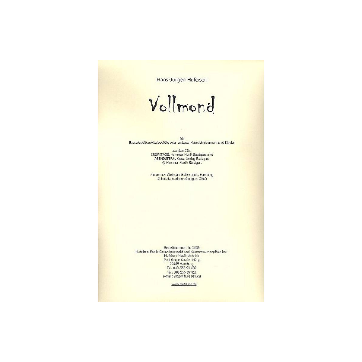 Vollmond für Blockflöte box