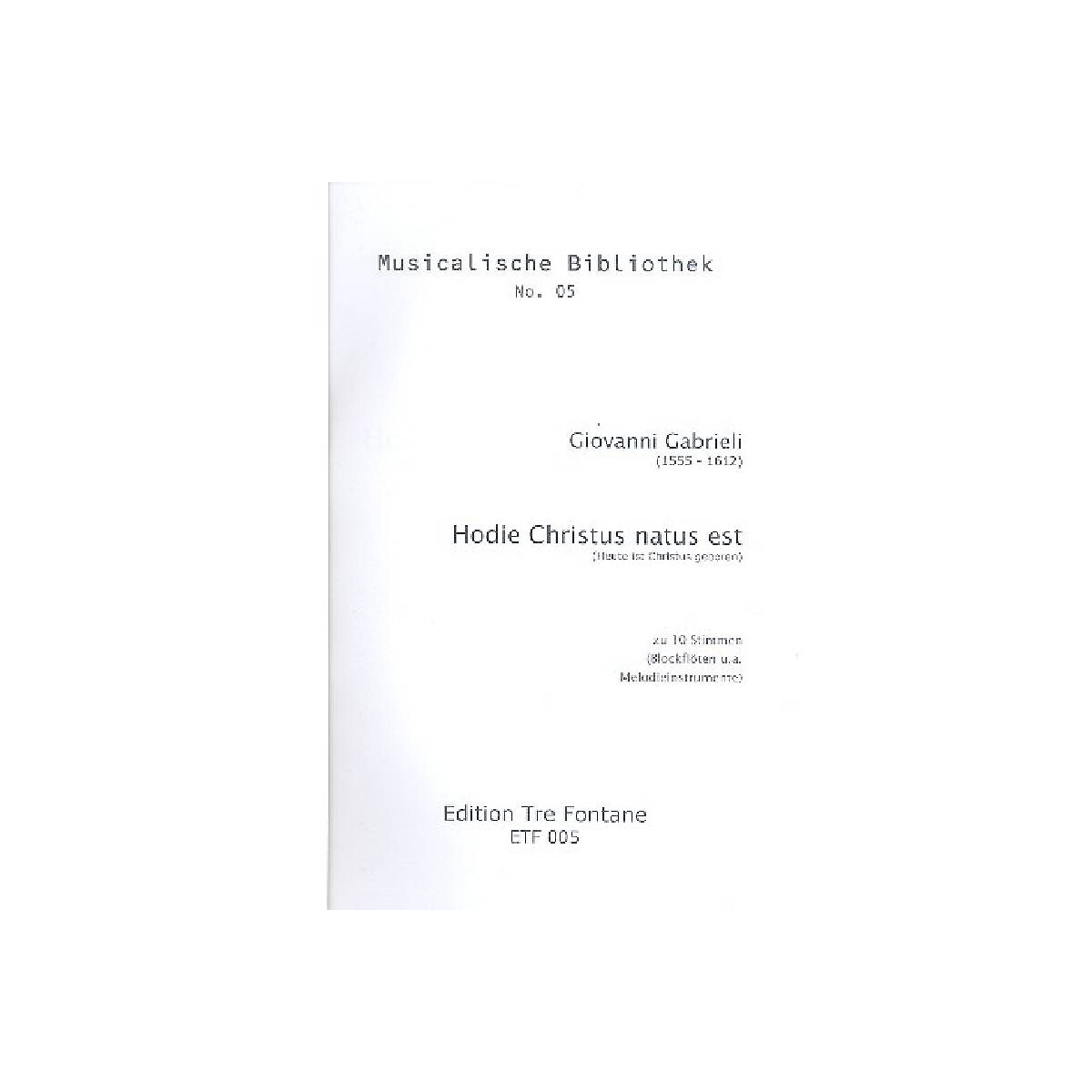 Hodie Christus natus est