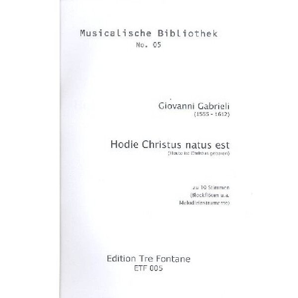 Hodie Christus natus est