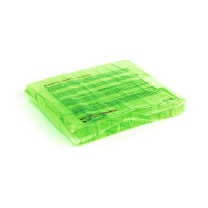 TCM Fx Slowfall confetti rectangular 55x18mm, neon green, UV-active, 1kg