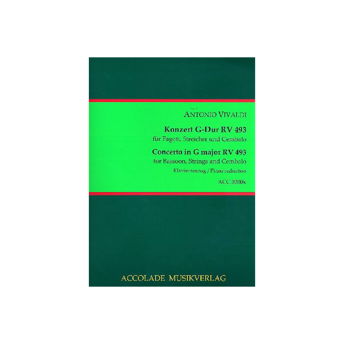Konzert G-Dur RV493 für Fagott, Str box