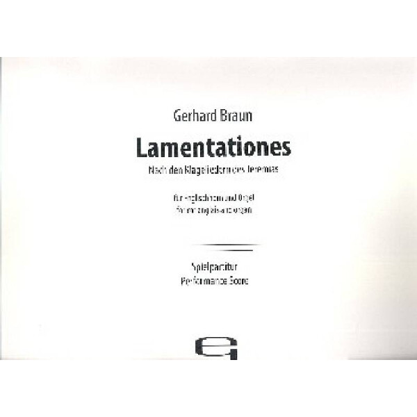Lamentationes nach den Klageliedern des