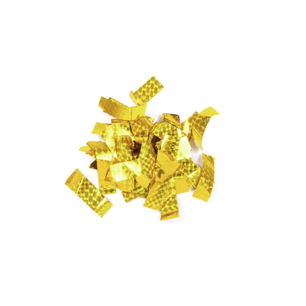 TCM Fx Metallic confetti rectangular 55x18mm, gold, laser effect, 1kg
