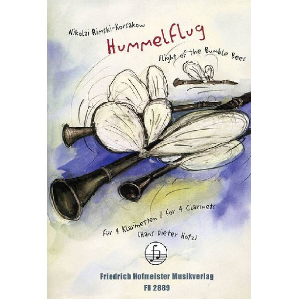 Hummelflug für 4 Klarinetten