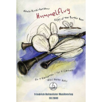 Hummelflug für 4 Klarinetten