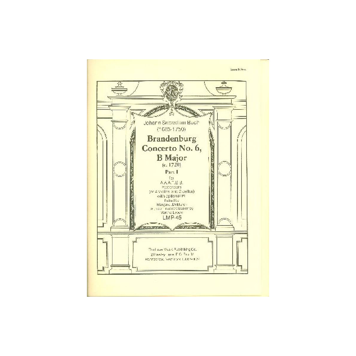 Brandenburg Concerto B Major no.6 (part  box