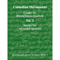 Lieder für Blockflötenquartett (AATB) Band 2