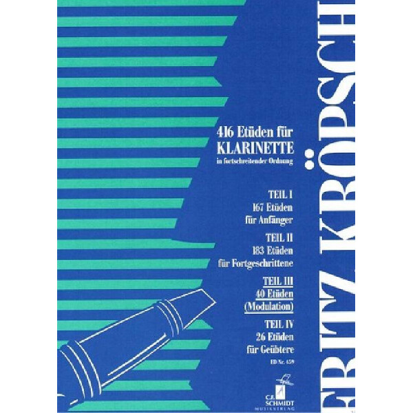 40 Etüden zur Modulation für Klarinette