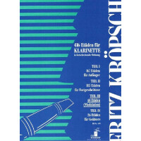 40 Etüden zur Modulation für Klarinette