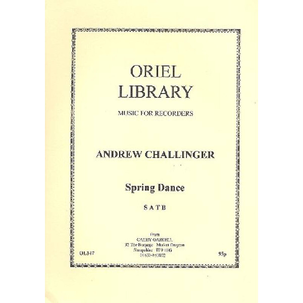 Spring dance for recorder quartet