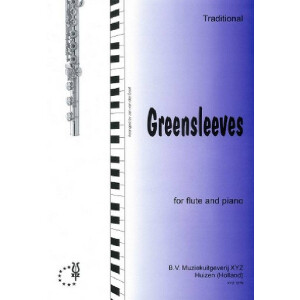 Greensleeves for flute and piano