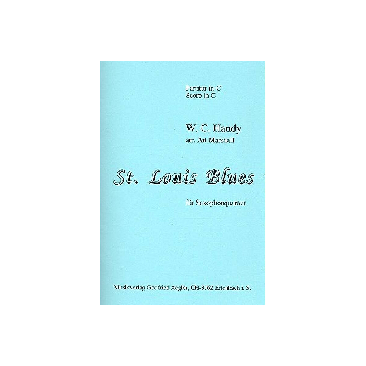 St. Louis Blues für 4 Saxophone box