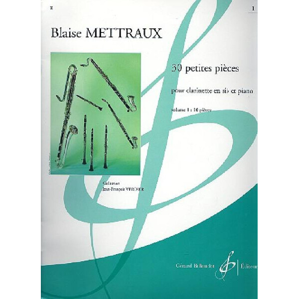 30 petites pieces pour clarinette en sib et piano