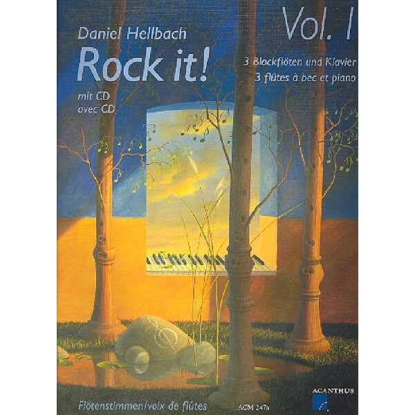 Rock it für 3 Blockflöten (+CD)