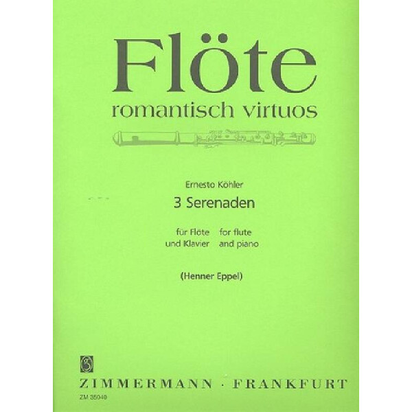 3 Serenaden für Flöte und Klavier