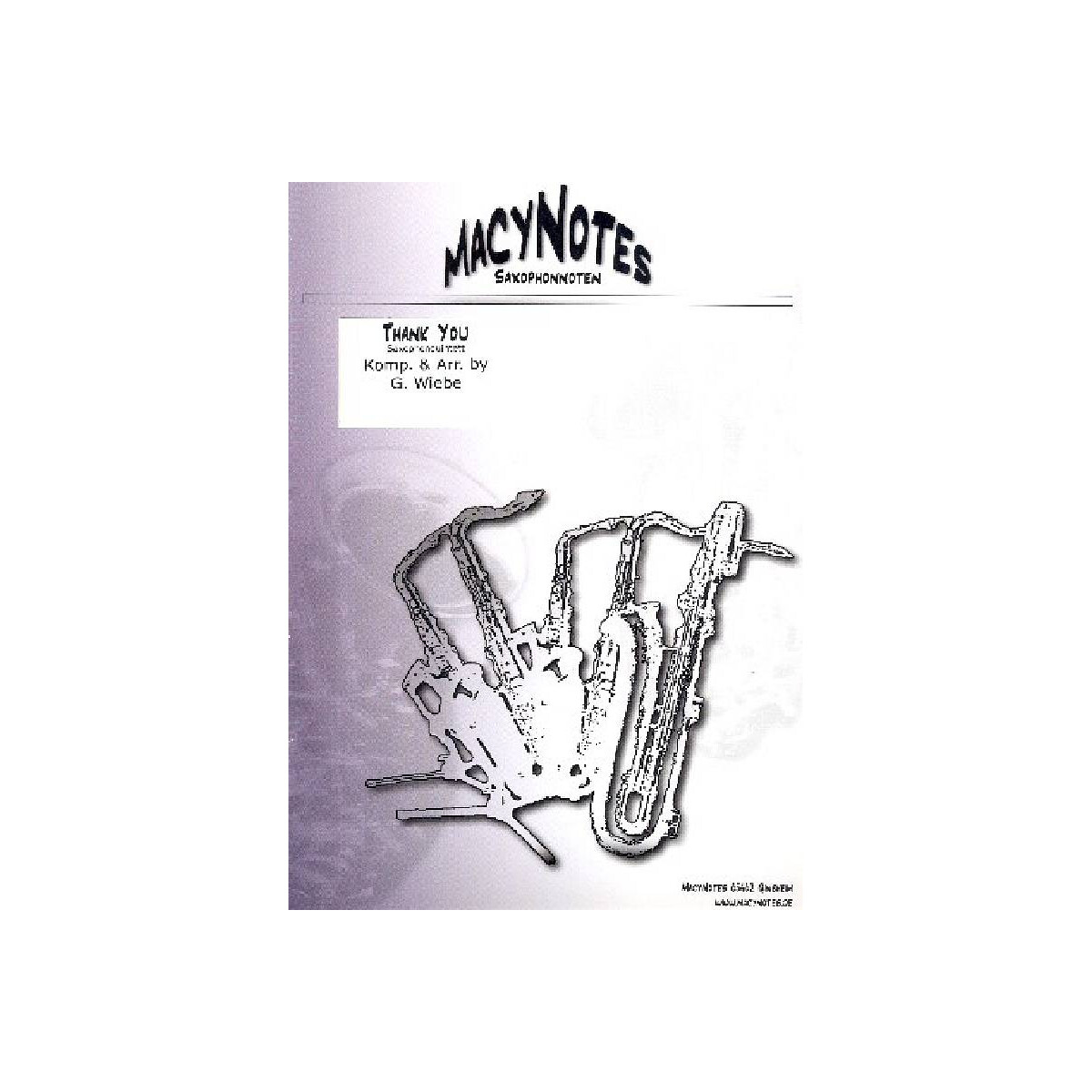 Thank you für 5 Saxophone box