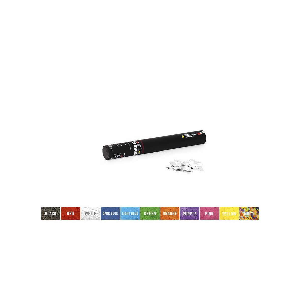 TCM Fx confetti shooter 50cm, white/silver