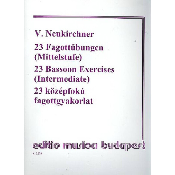 23 Fagottübungen für die Mittelstufe
