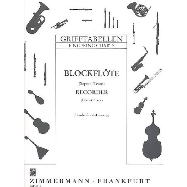 Grifftabelle für Blockflöte