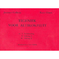 Techniek voor altblokfluit vol.1