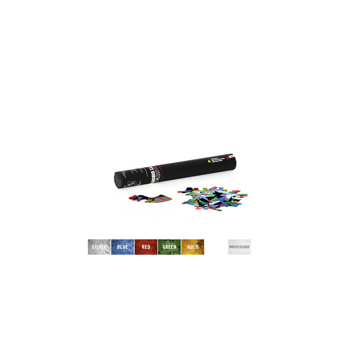 TCM Fx confetti shooter 50cm, multicolored metallic