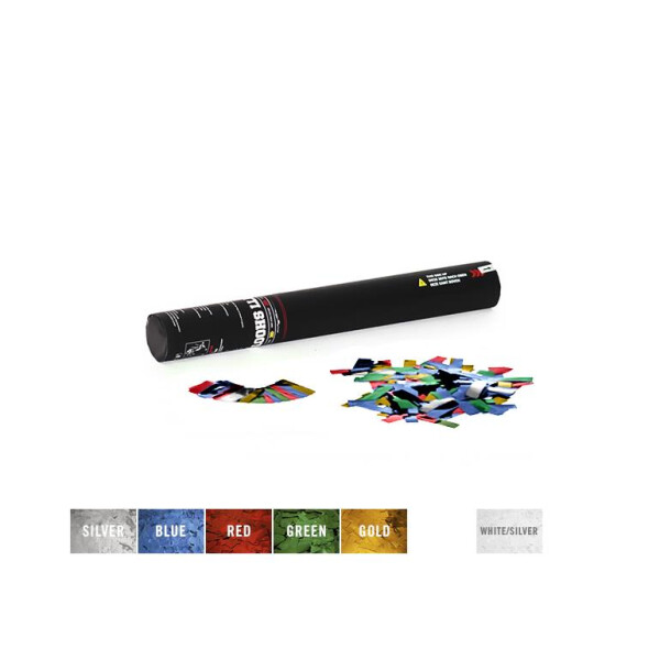 TCM Fx confetti shooter 50cm, multicolored metallic