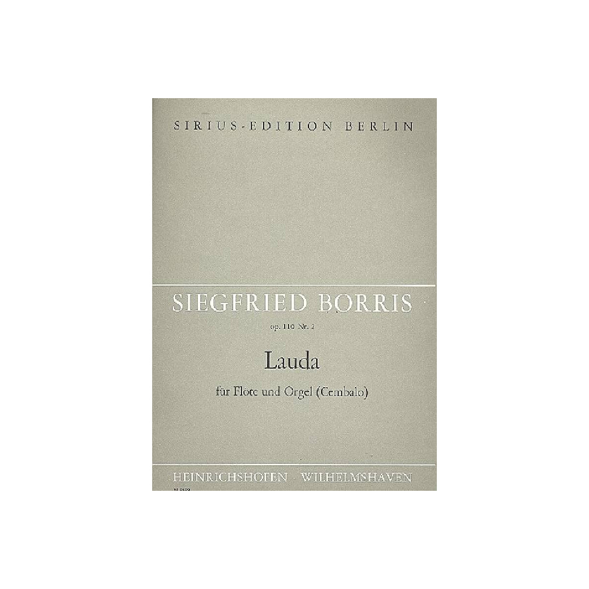 Lauda op.110,2 für Flöte und O box