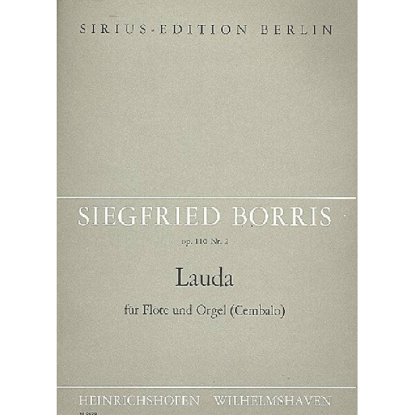 Lauda op.110,2 für Flöte und Orgel