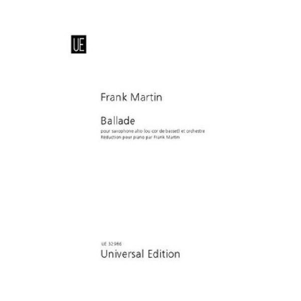 Ballade für Saxophon oder Bassetthorn und Orchester