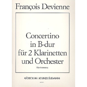 Concertino B-Dur für 2 Klarinetten und Orchester