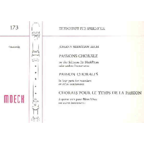Passions-Choräle zu vier Stimmen