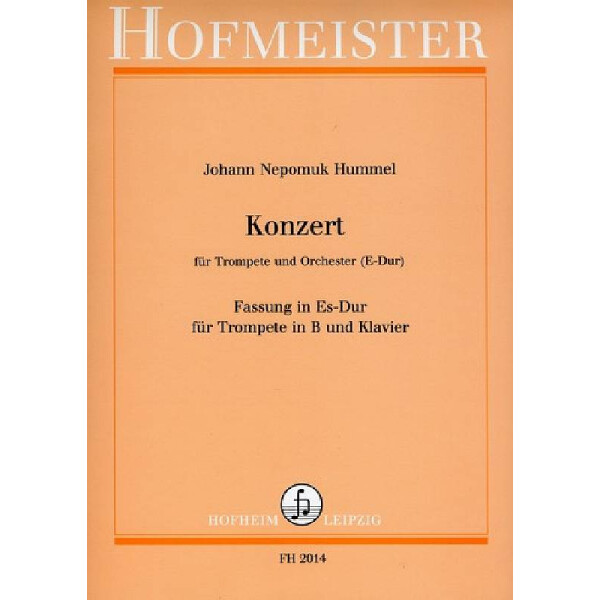 Konzert E-Dur für Trompete und Orchester .