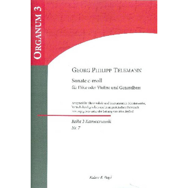 Sonate c-Moll für Flöte (Violine) und Bc