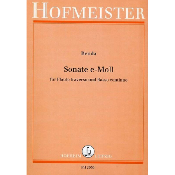 Sonate e-Moll für Flöte und Bc